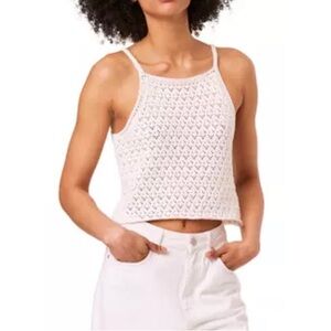 French Connection Nora Crochet Sleeveless Top XS